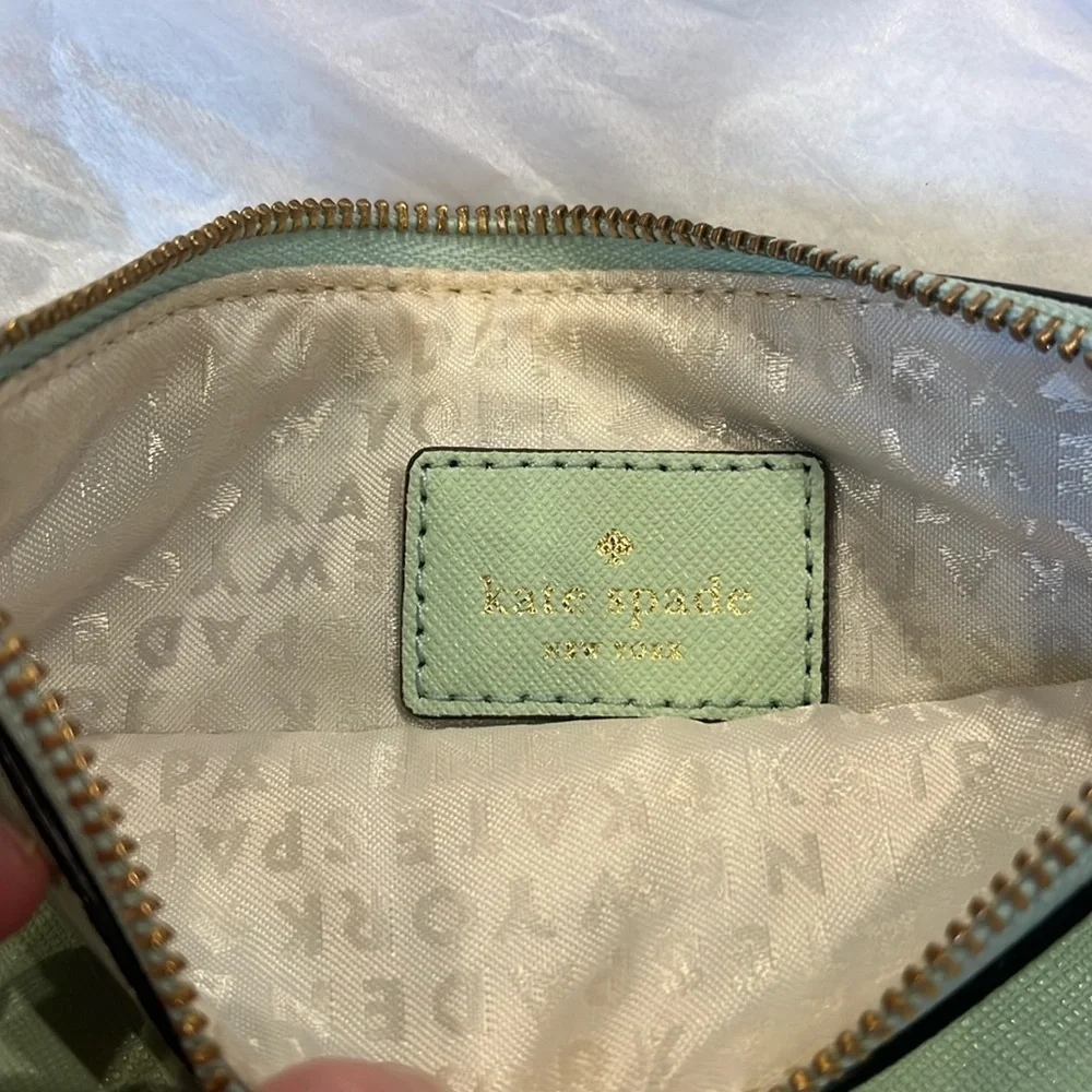 Kate Spade Mint Green Wristlet